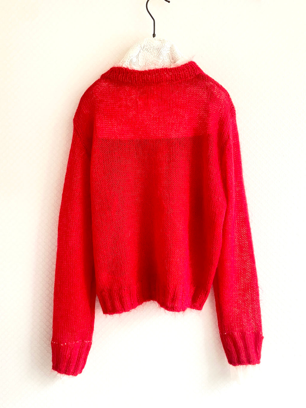 Soft Rouge Frill Cardigan