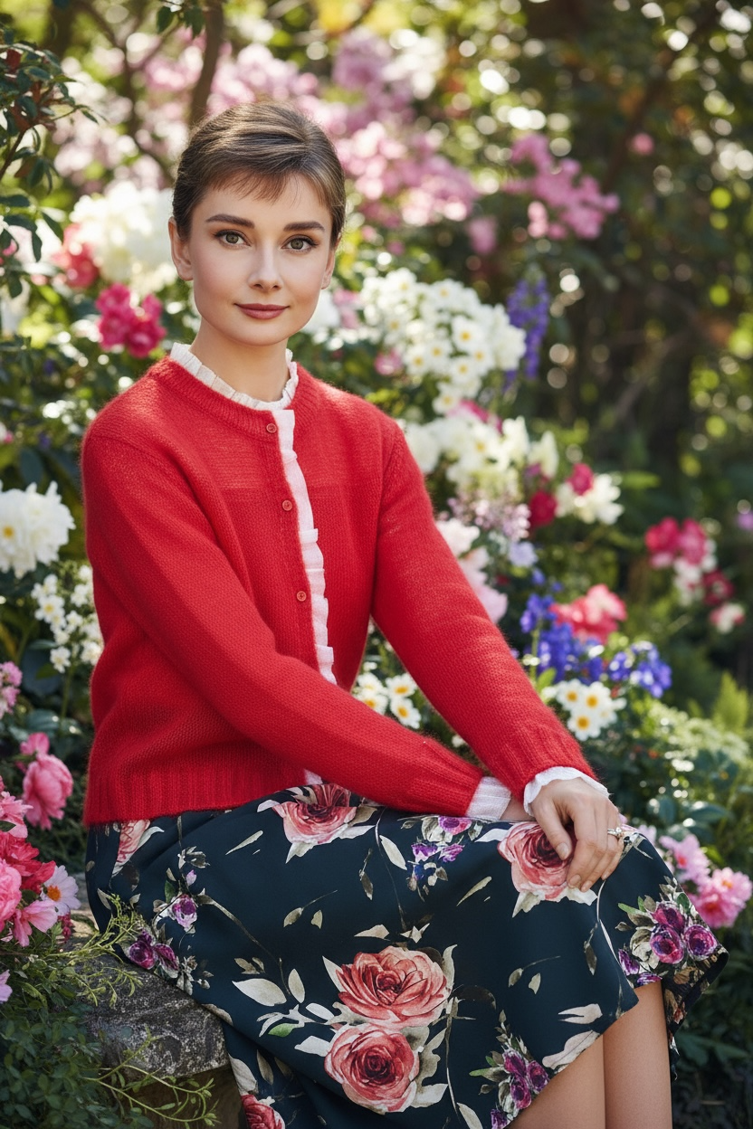 Soft Rouge Frill Cardigan