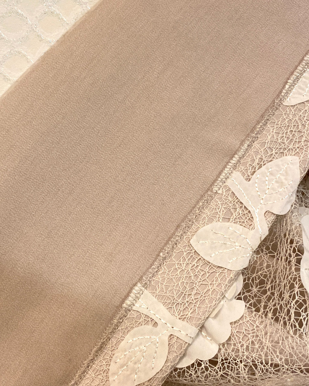 オーガンジー花柄パンツ