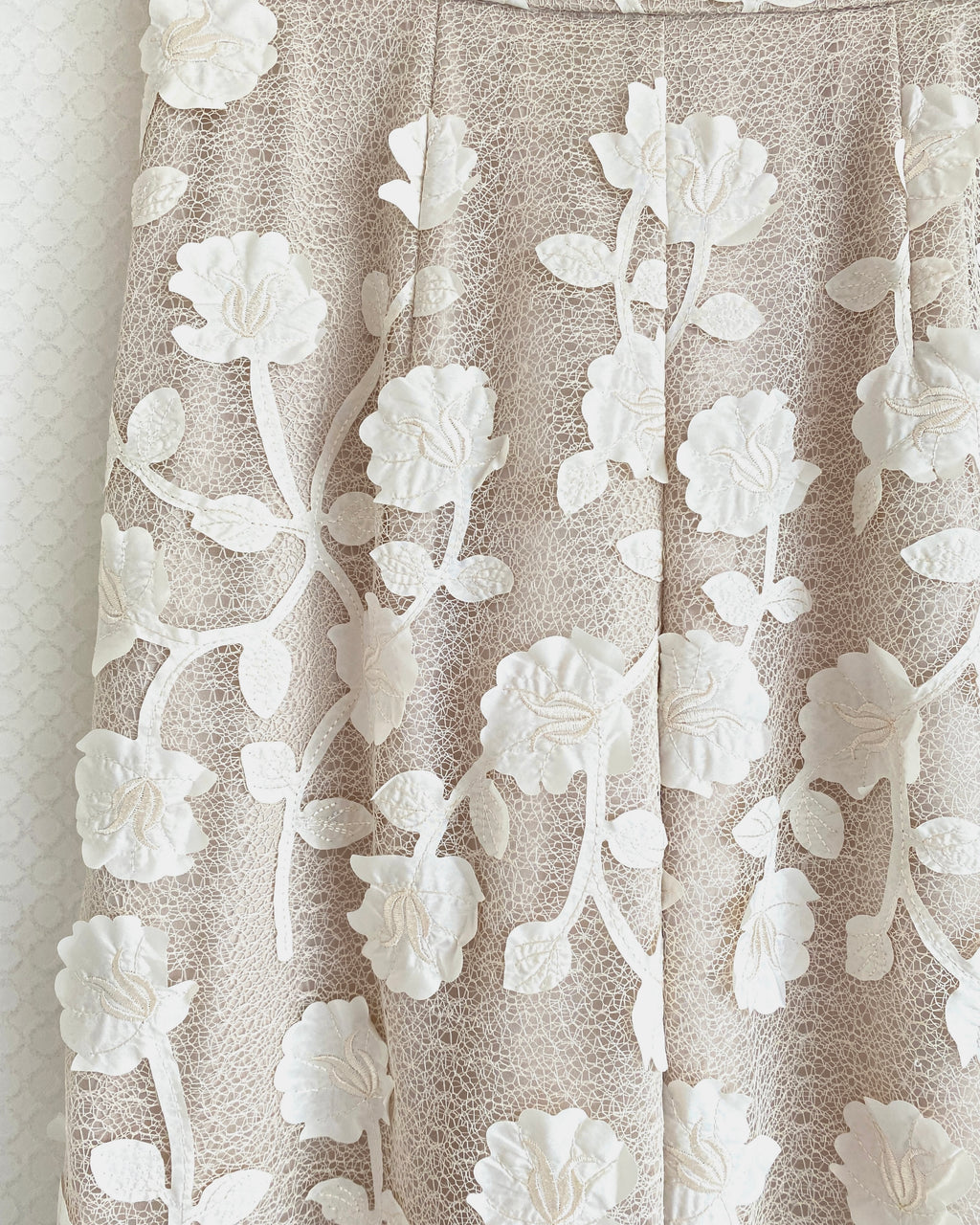 オーガンジー花柄パンツ