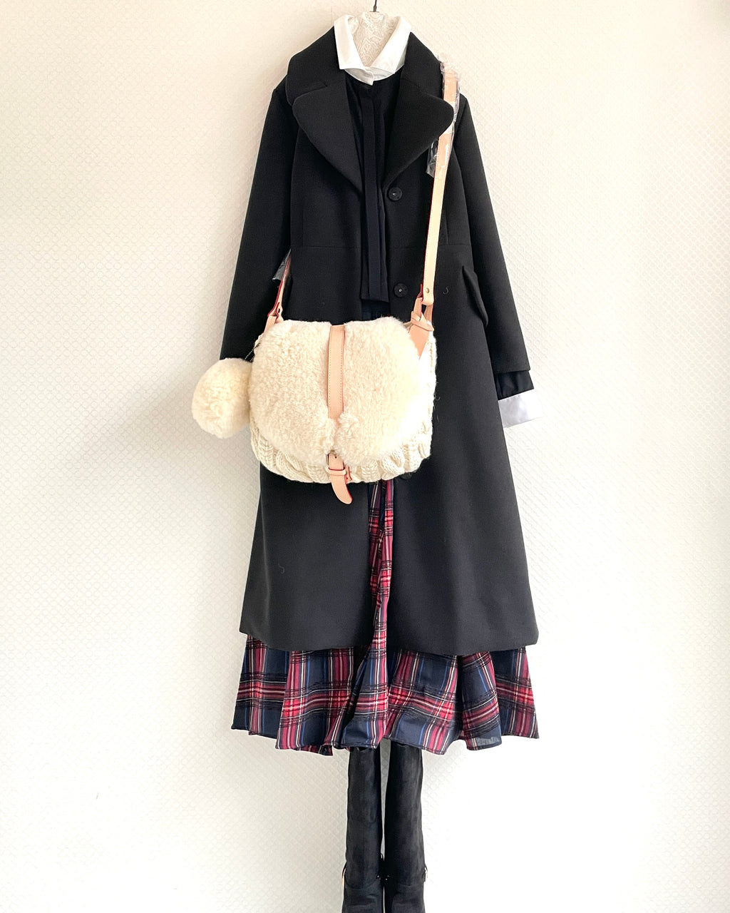 ムートンショルダーバッグ