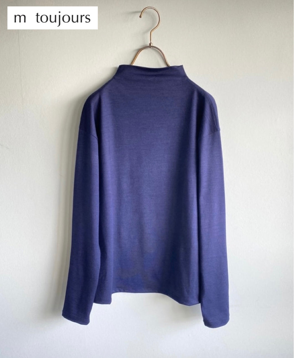 m toujours ボトルネック ネイビー