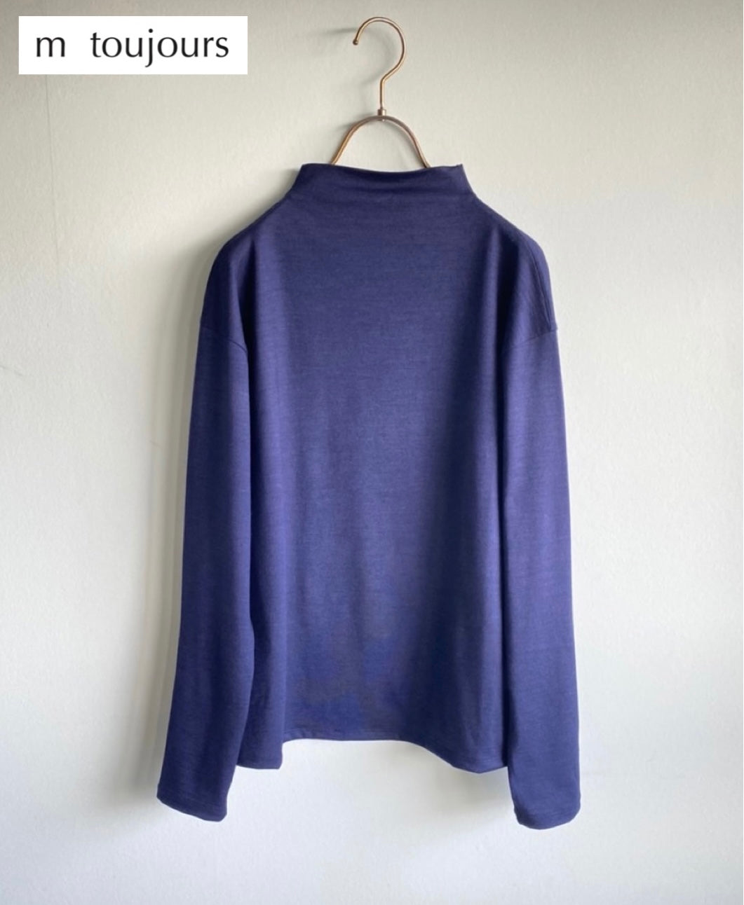 m toujours ボトルネック ネイビー