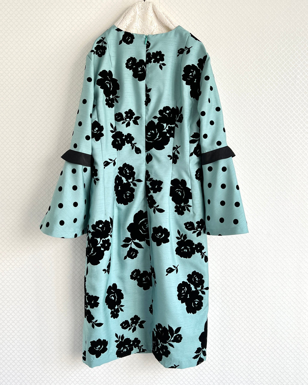 Oop058花柄ワンピースgreen