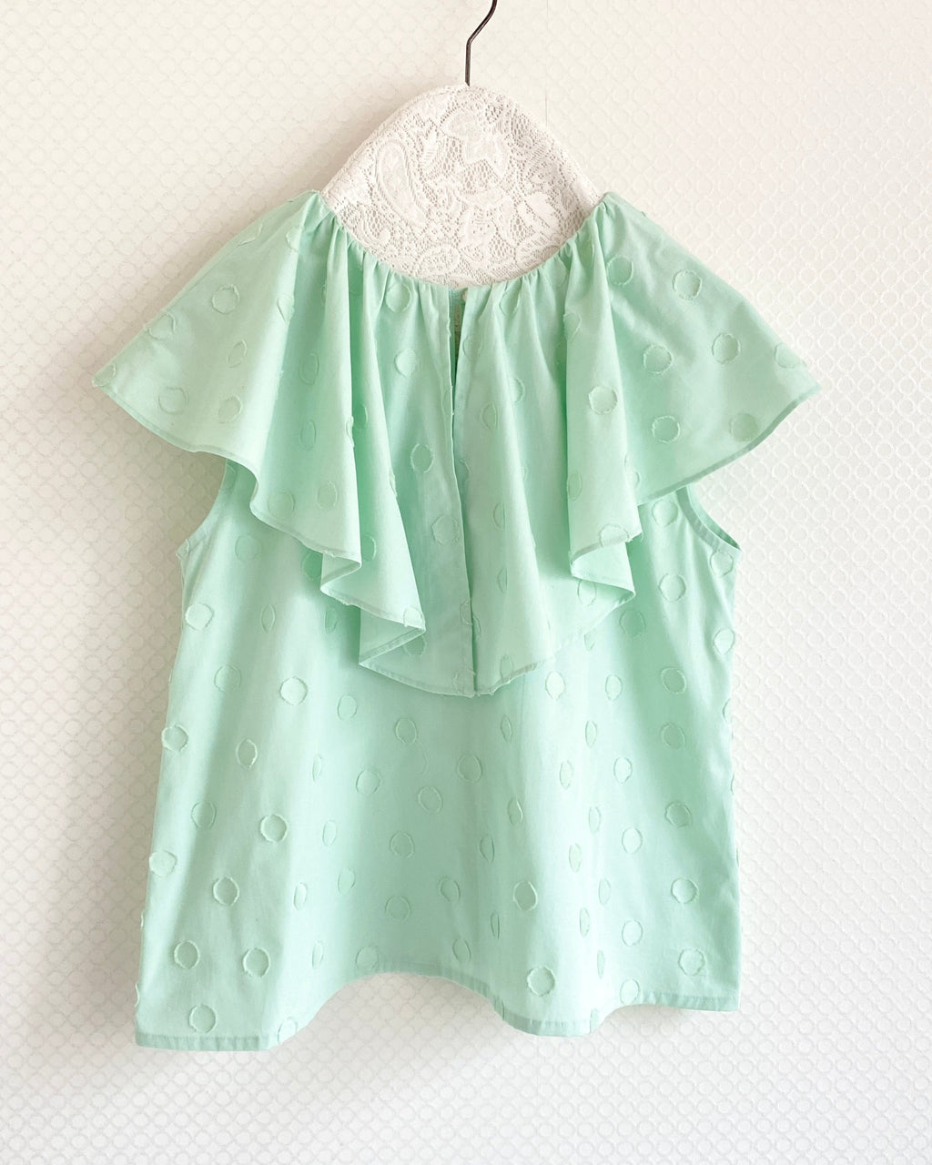 otp255オリジナルビックカラーコットンブラウス