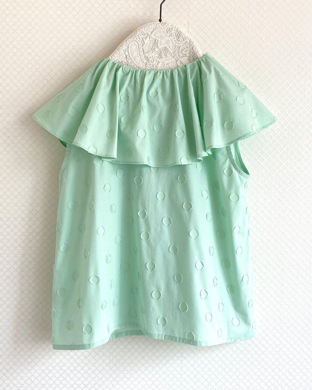 otp255オリジナルビックカラーコットンブラウス