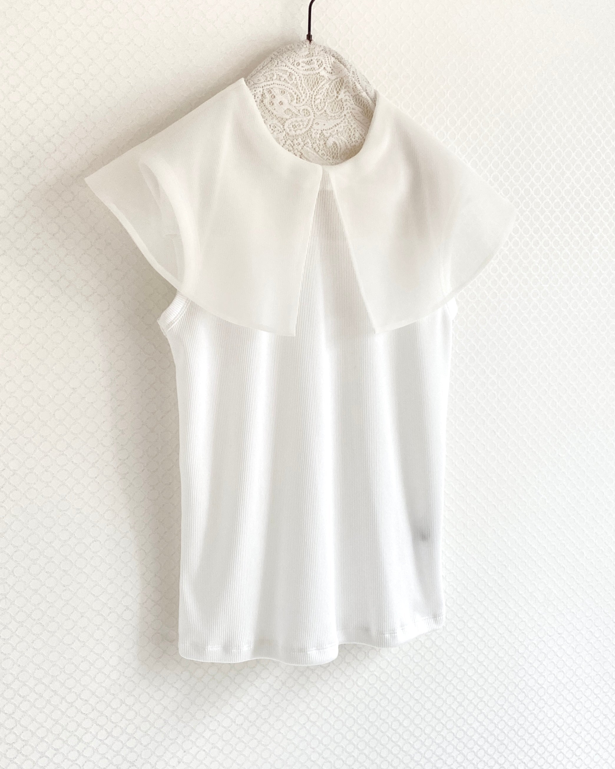 ◾︎新色入荷◾︎オーガンジーBIGカラーtop