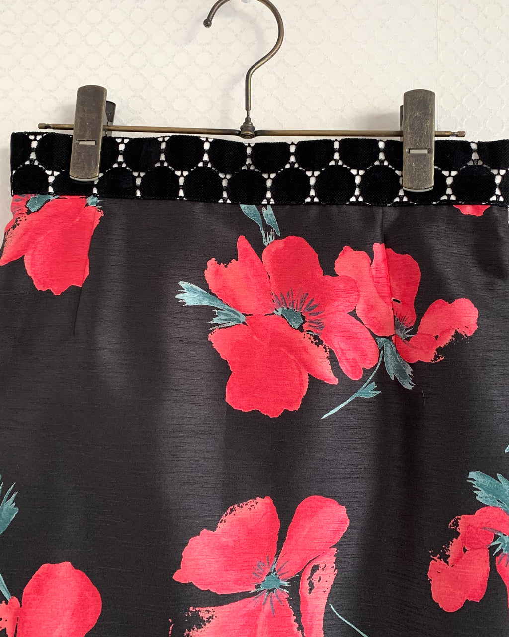 花柄タイトスカート